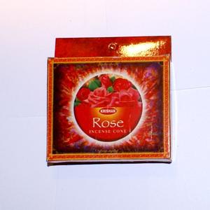 Rökelser och tillbehör - Rökelsekoner - Rose, Ros rökelsekoner Krishan