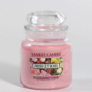 Yankee Candle doftljus - Medium Jar / Mellan burk - Fresh Cut Roses, Medium Jar, Yankee Candle