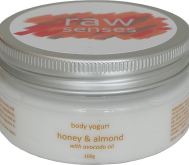 Body Yoghurt, Honung & Mandel, Raw Senses