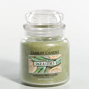 Yankee Candle doftljus - Medium Jar / Mellan burk - Sage and Citrus, Medium Jar, Yankee Candle
