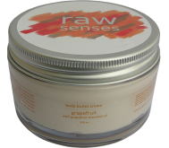 Body Butter Cream, Grapefrukt, Raw Senses