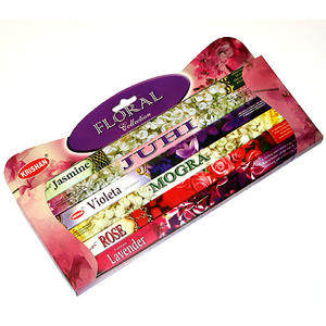 Rökelser och tillbehör - Rökelseboxar - Rökelser, Presentbox Floral, Square Pack