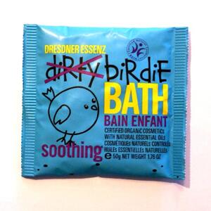 Soothing, blå, ekologiskt badpulver för barn, Dresdner Essenz
