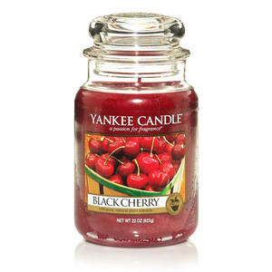 Yankee Candle doftljus - Large Jars / Stor burk - Black Cherry, Large jar, Yankee Candle
