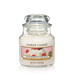 Yankee Candle doftljus - Small Jar / Liten Burk - Strawberry Buttercream, Small Jar, Yankee Candle