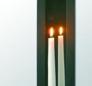 Spegelljusstake.
