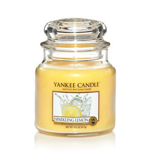 Yankee Candle doftljus - Medium Jar / Mellan burk - Sparkling Lemon, Medium Jar, Yankee Candle