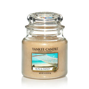 Yankee Candle doftljus - Medium Jar / Mellan burk - Sun & Sand, Medium Jar, Yankee Candle